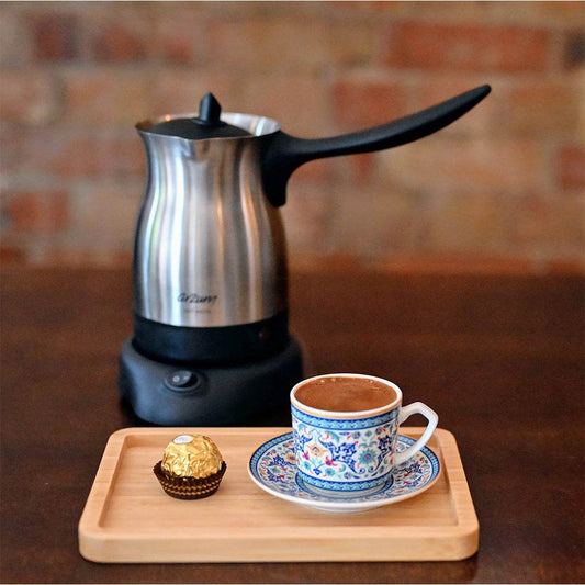 Arzum Cezve cafetera turca eléctrica 120V 800W diseño compacto preparación café auténtico