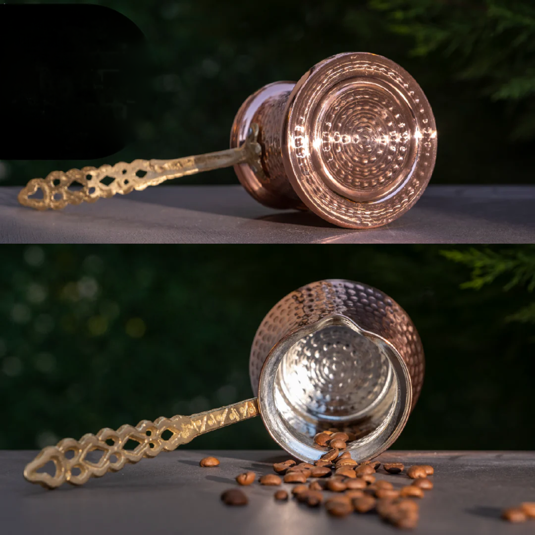 Cafetera Turca de Cobre Cezve No 6 de 390ml para café tradicional turco