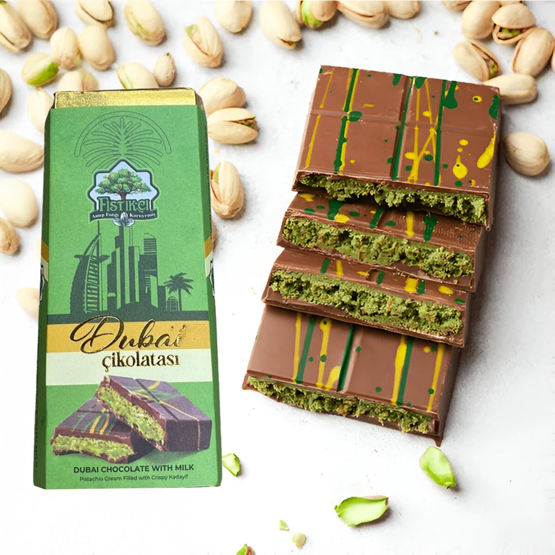 Chocolate Dubai Relleno de Pistache y Kataifi 100g