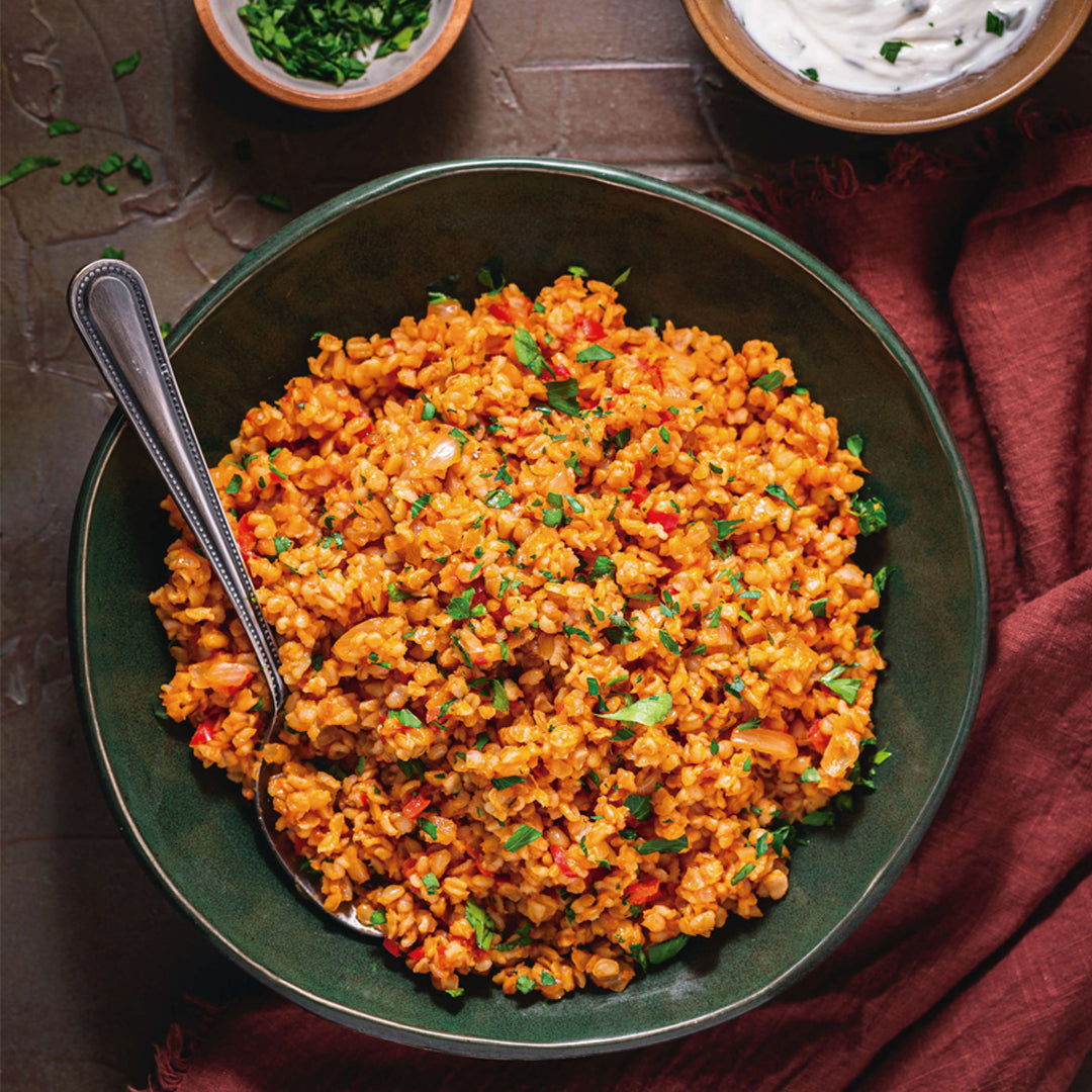 1kg package of Bulgur Turco coarse grain, rich in fiber and nutrients from Turkey