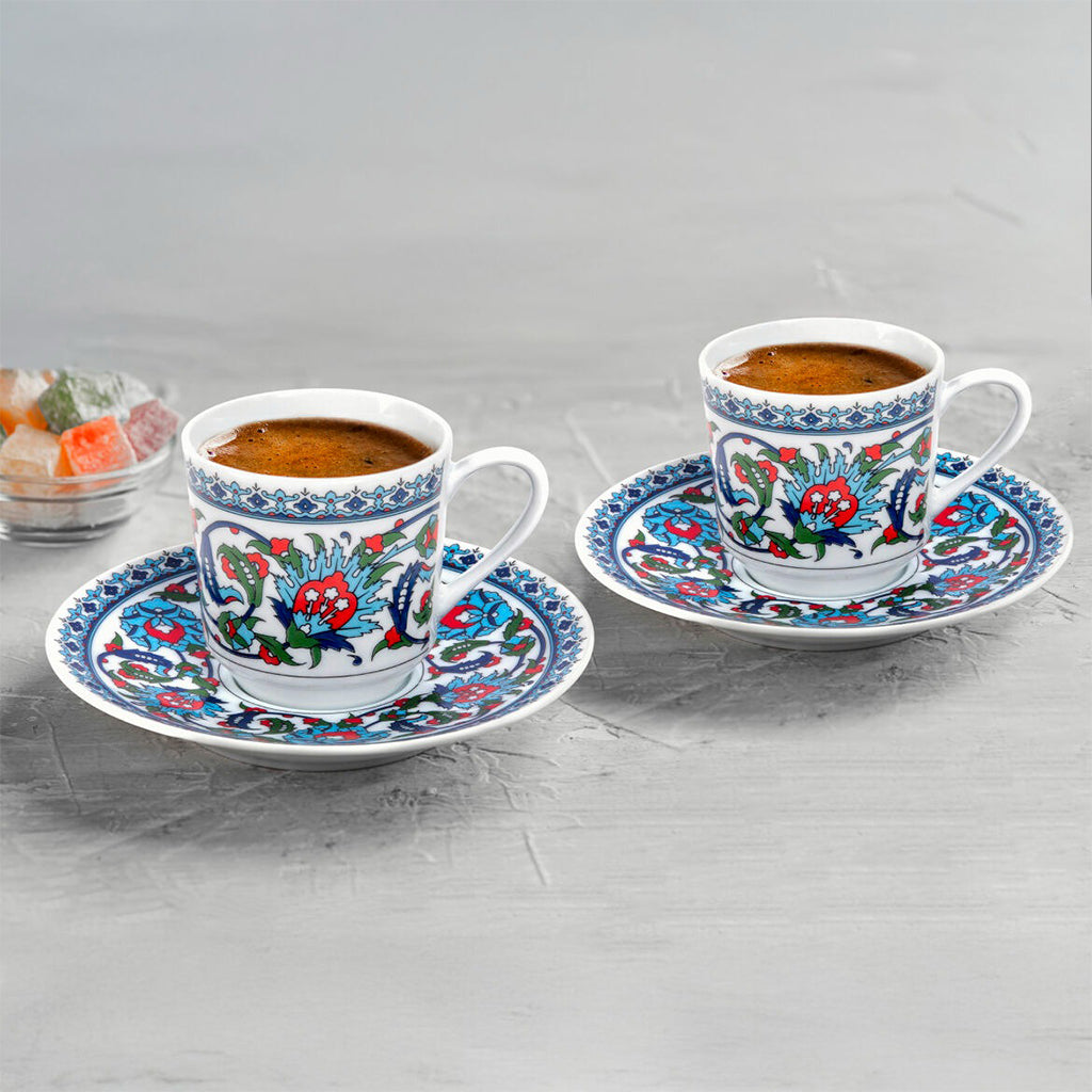 Juego de Tazas para Café Turco - 12 Piezas