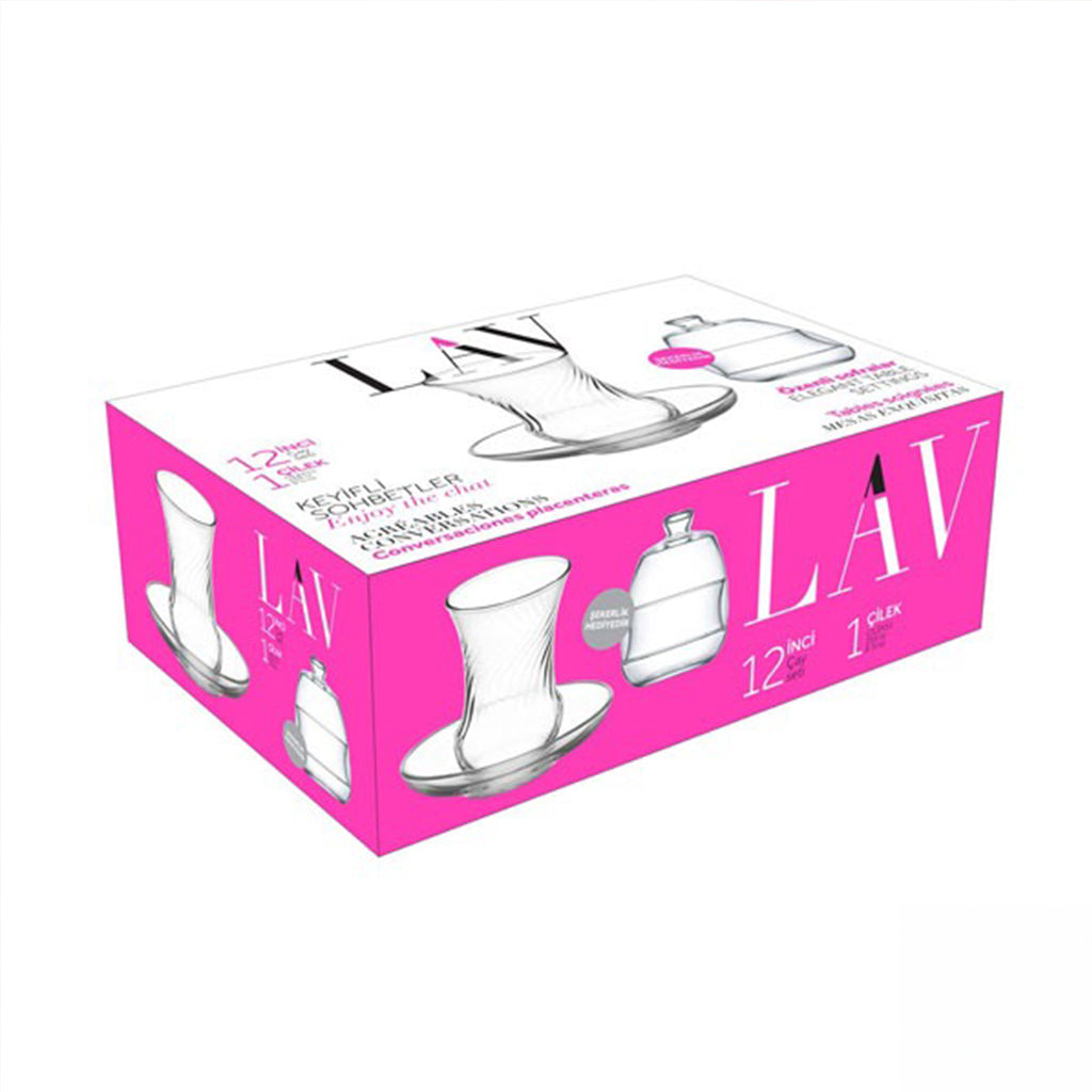Juego de Vasos para Té Turco - 13 Piezas