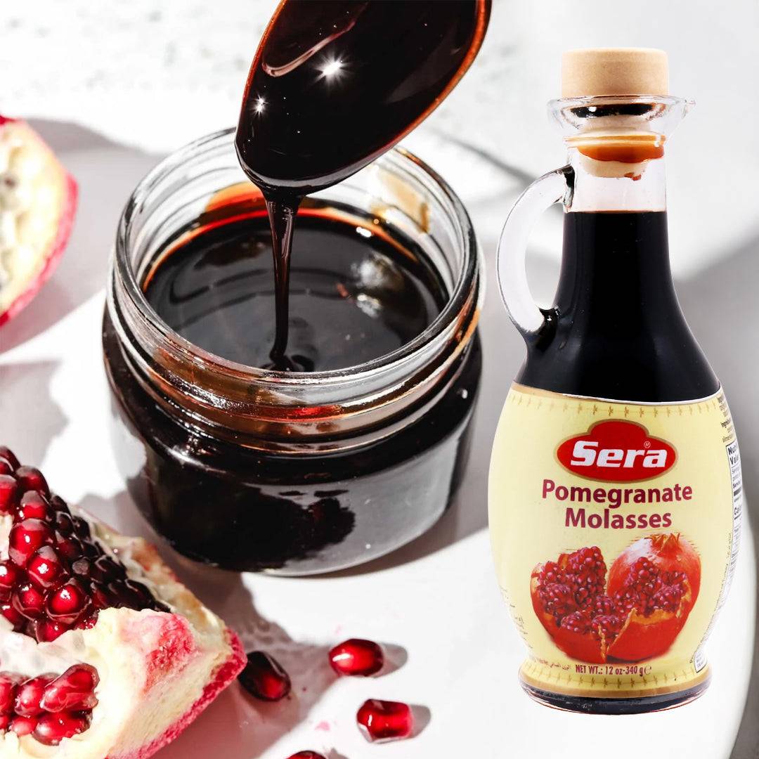Botella de aderezo de granada Nar Ekşisi 340g con beneficios antioxidantes y para salud cardiovascular