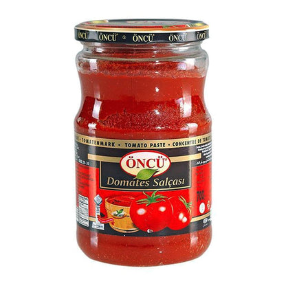 Envase de pasta de tomate turca domates salcasi 700g para cocina mediterránea