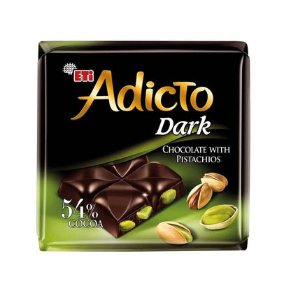 Eti Adicto Dark Chocolate Turco con Pistaches 54% Cacao, 60g