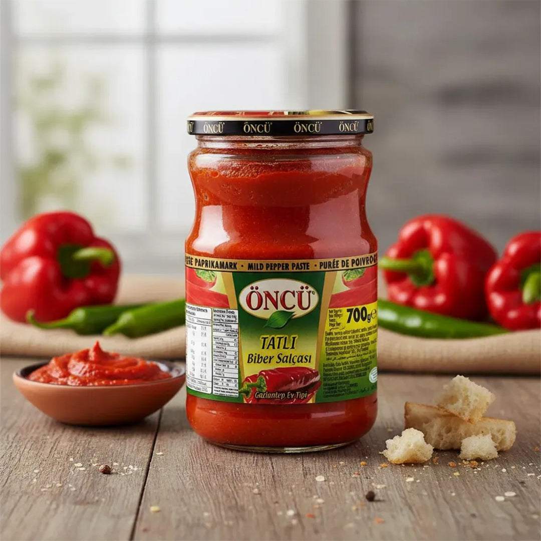 Oncu Pasta de pimiento dulce turco, Tatlı Biber Salcası 700g