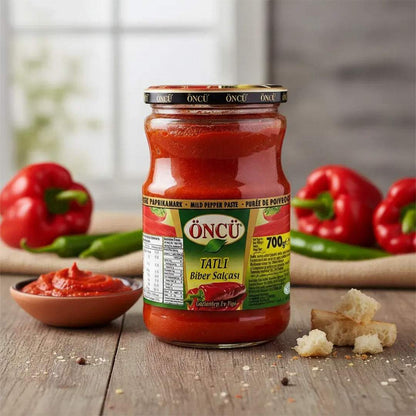 Oncu Pasta de pimiento dulce turco, Tatlı Biber Salcası 700g