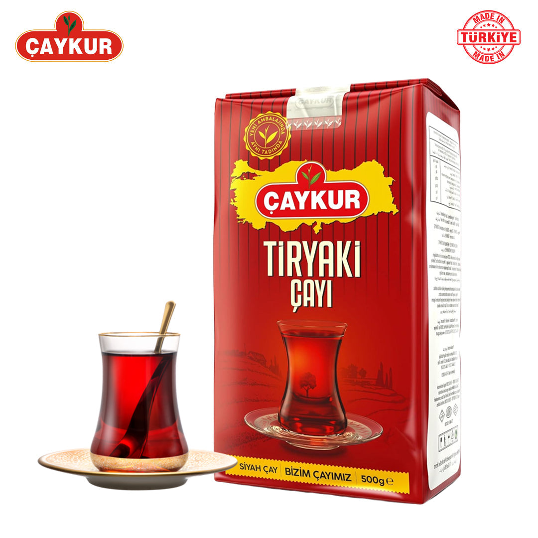 Paquete de 1kg de té negro turco Caykur Filiz y Tiryaki para sabor auténtico y robusto